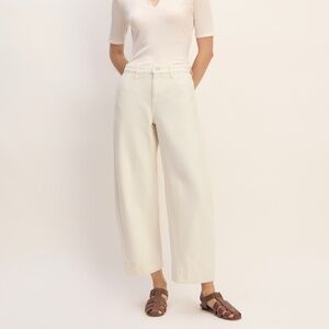 EVERLANE The Summer Barrel Jean Ecru Size 27R NWOT